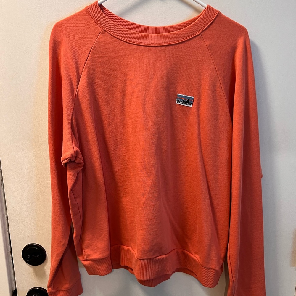 Patagonia Vibrant Orange Crewneck Sweatshirt